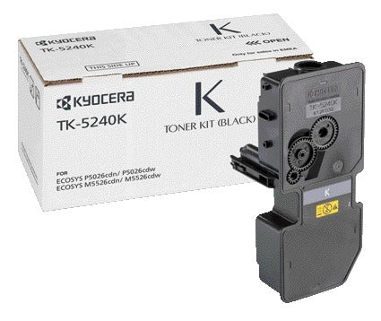 Kyocera TK-5240K Zwart Toner - Hoge capaciteit voor grote afdrukken
