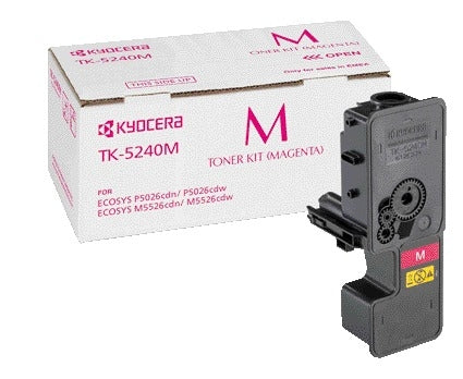 Kyocera TK-5240M Rood Toner - Hoge capaciteit voor grote afdrukken