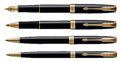 Rollerpen Parker Sonnet GT F lak zwart - 4