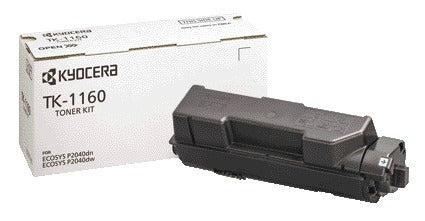 Kyocera TK-1160K Zwart Toner - Hoge capaciteit voor grote afdrukken