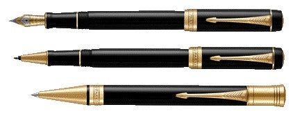 Vulpen Parker Duofold Classic 18K GT M zwart, luxe uitvoering - 3