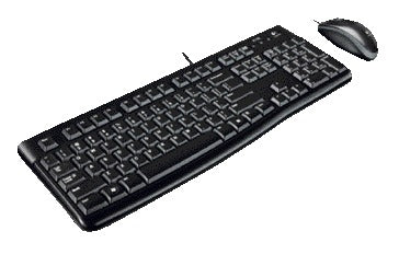 Logitech MK120 USB toetsenbord + muis, spatwaterdicht zwart - 2