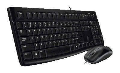 Logitech MK120 USB toetsenbord + muis, spatwaterdicht zwart - 3