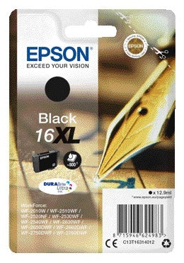 Epson T1631 Zwart 16XL Inktcartridge voor Groot Afdrukvolume