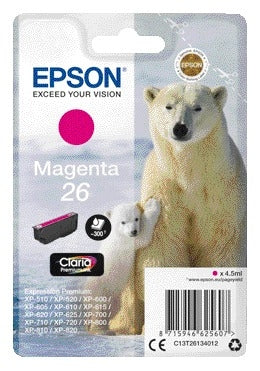 Epson 26 T2613 Rood Inktcartridge voor Epson printers