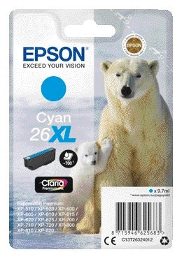 Epson 26XL T2632 Blauw Inktcartridge