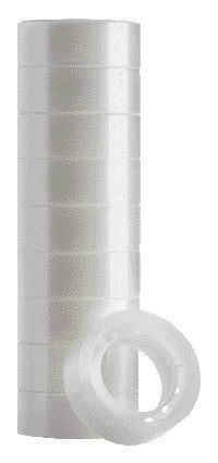 Plakband Quantore 15mmx10m transparant met kleine kern