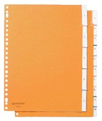 Quantore 23-rings kunststof tabbladen met venster, 5-delig, assorti - 2