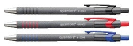 Balpen Quantore grip drukknop rood met rubberen houder - 2