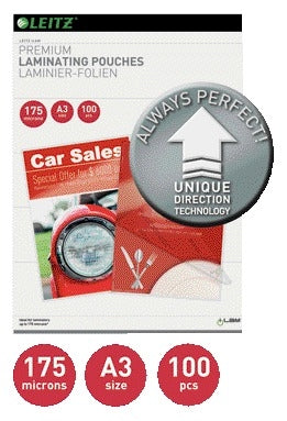 Laminatiehoes Leitz iLAM A3 2x175 micron Hoogglans - 2