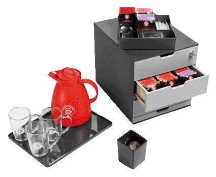 Duurzame Coffee Box met Case en Caddy, voedselveilig en vaatwasbestendig