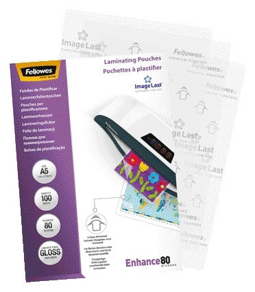 Lamineerhoes Fellows A5 2x80 micron met invoerpijl - 2