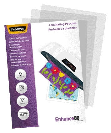 Fellowes A4 Mat Plastificeerhoes 2x80 Micron - 2