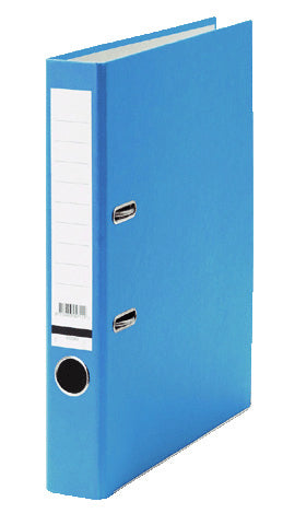 Qbasic A4 50mm Blauw Kartonnen Ordner met Rugetiket - 4