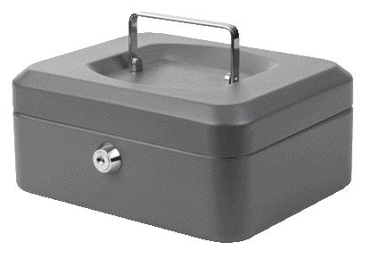 Geldkist Quantore 200x160x90mm met Cilinderslot en Muntenbakje - 2