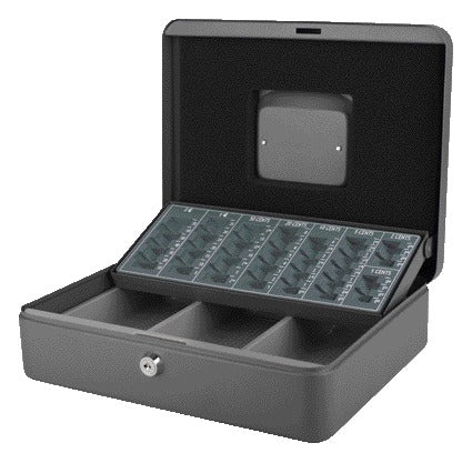Geldkist Pavo Inzet Euro 300x240x90mm Grijs - Muntsorteerbak