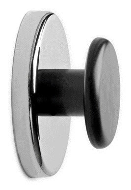 Magneet met knop MAUL Ø65mm, trekkracht 12kg, chroom en zwart - 3