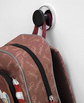 Magneet met knop MAUL Ø65mm, trekkracht 12kg, chroom en zwart - 2