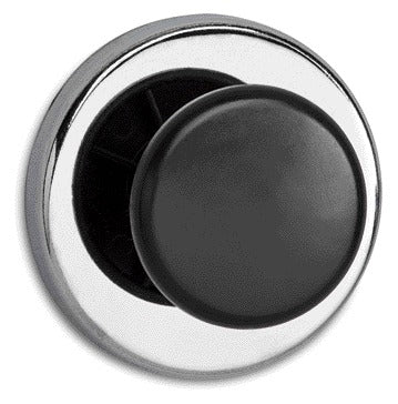 Magneet met knop MAUL Ø65mm, trekkracht 12kg, chroom en zwart