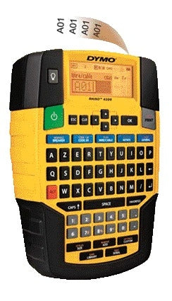 Dymo Rhino 4200 Labelprinter AZERTY 19mm geel voor industriële labels