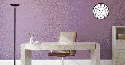 Unilux Wave radio wandklok dia 30cm zwart/wit - 2