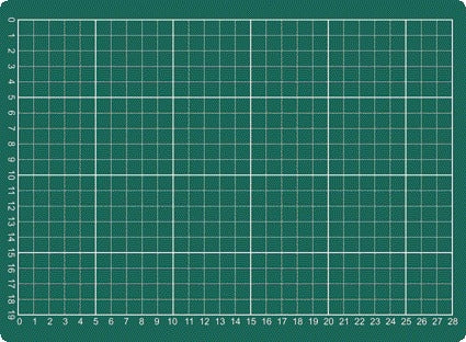 Snijmat 220x300mm A4 3-laags groen