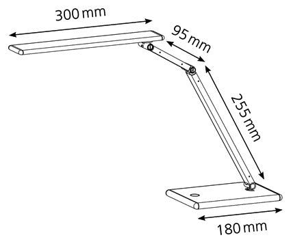 Bureaulamp Hansa LED Slim zilver - 2