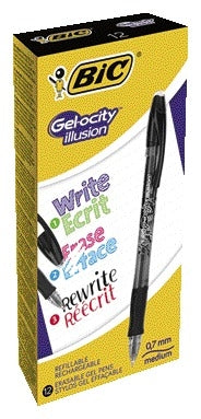 Gelschrijver Bic Gelocity Illusion M zwart - 4
