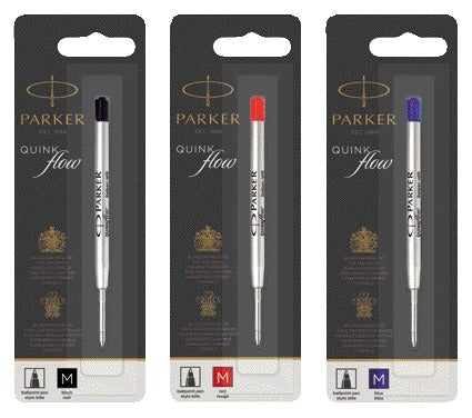 Parker Quinkflow Balpenvulling M Blauw, 3.500m Schrijfafstand - 3