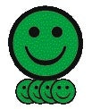 Magnetische Smiley 7,5cm Groen Blij