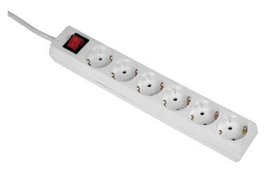 Hama 6-voudige stekkerdoos met verlichte schakelaar en 5 meter kabel - 2