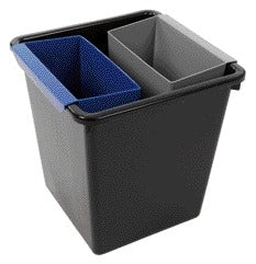 Inzetbak voor Vierkante Tapse Papierbakken Blauw - 2