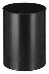 Zwarte Ronde Papierbak 30L, 33.5cm