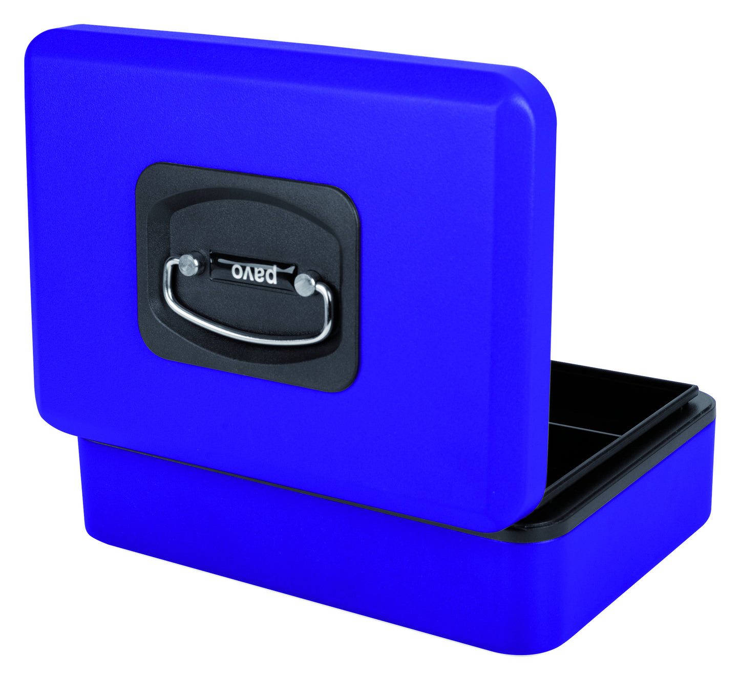 Geldkist Pavo Deluxe 250x180x90mm Blauw - Automatische Opening - 2