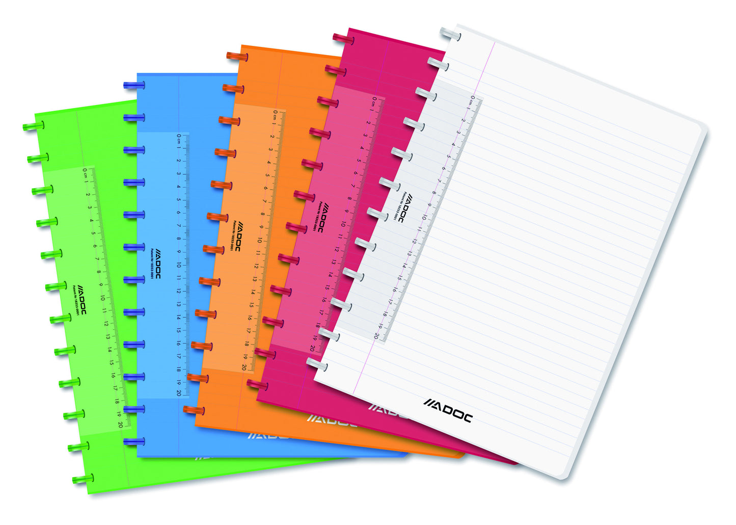Schrift Adoc A4 lijn 144 blz 90 g/m² assorti