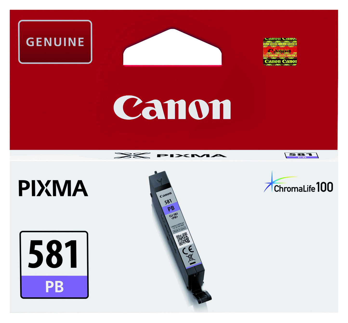 Inktcartridge Canon CLI-581XL Foto Blauw, Print tot 1660 pagina's - 2