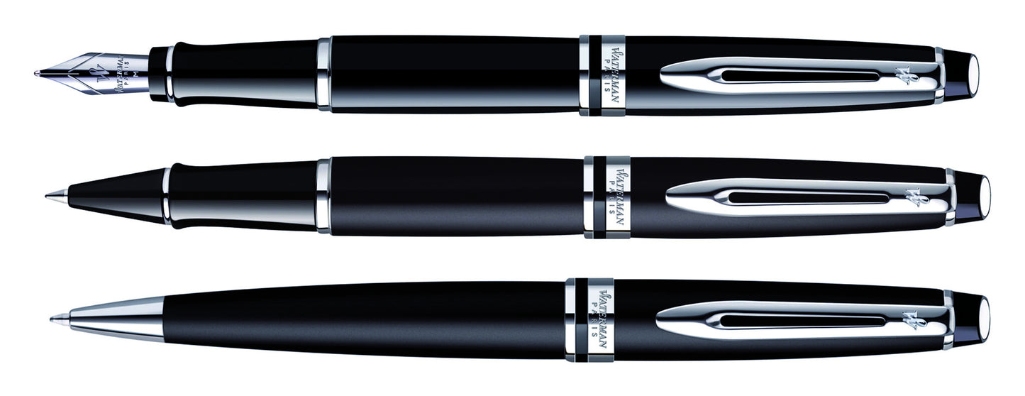 Rollerpen Waterman Expert CT F zwart lak - 2