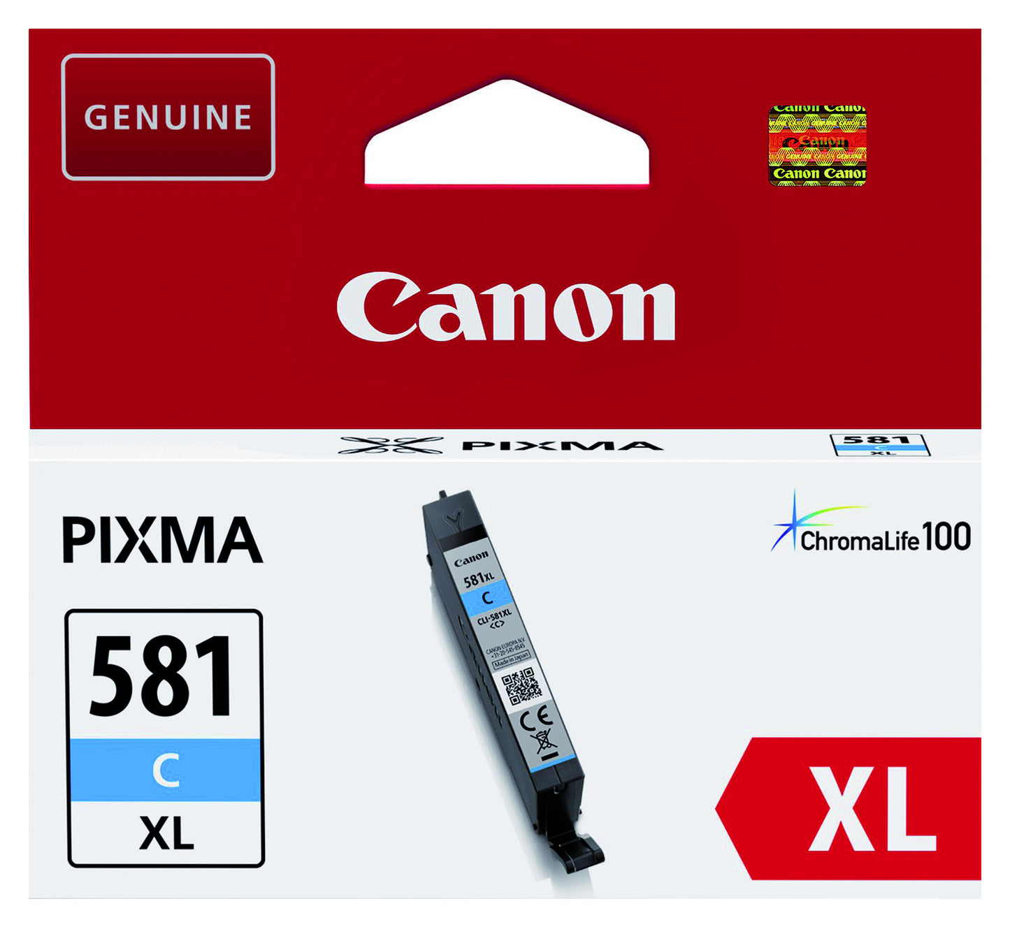 Canon CLI-581XL Blauw Inktcartridge - 2