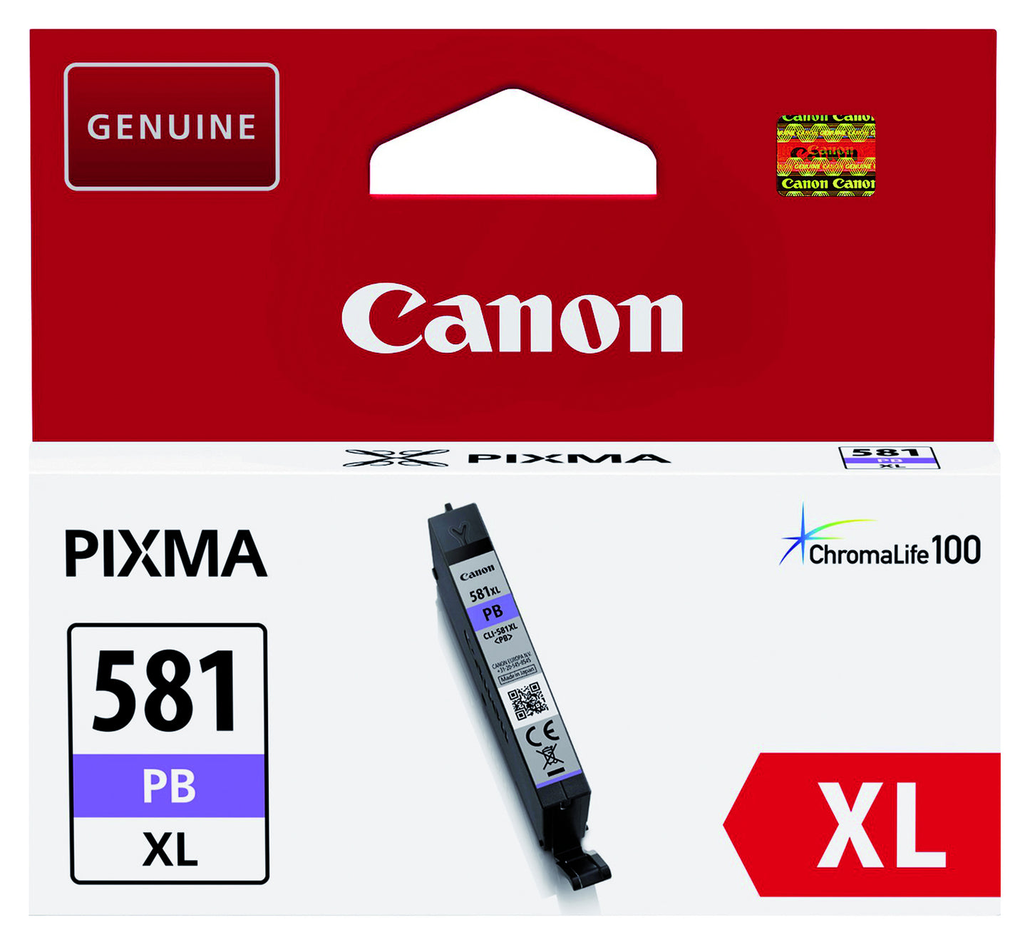 Inktcartridge Canon CLI-581XL Foto Blauw, Print tot 4710 pagina's - 2