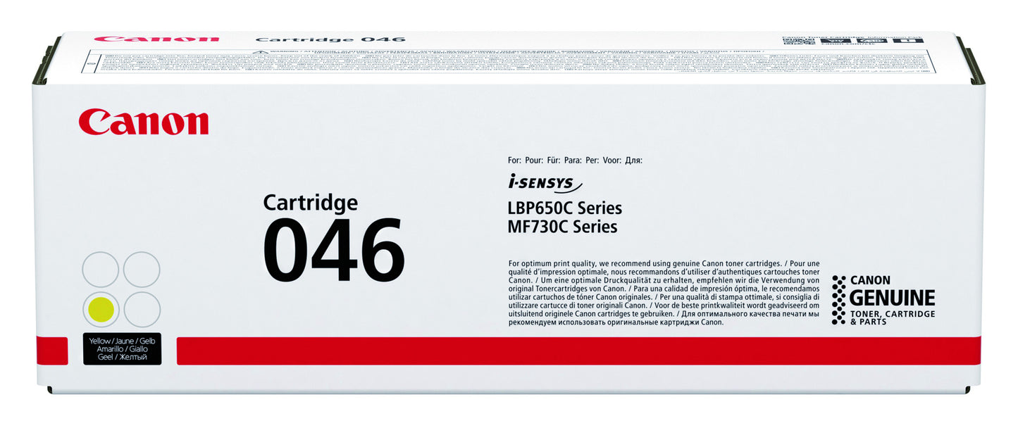 Canon 046 Gele Tonercartridge voor Kwalitatieve Afdrukken