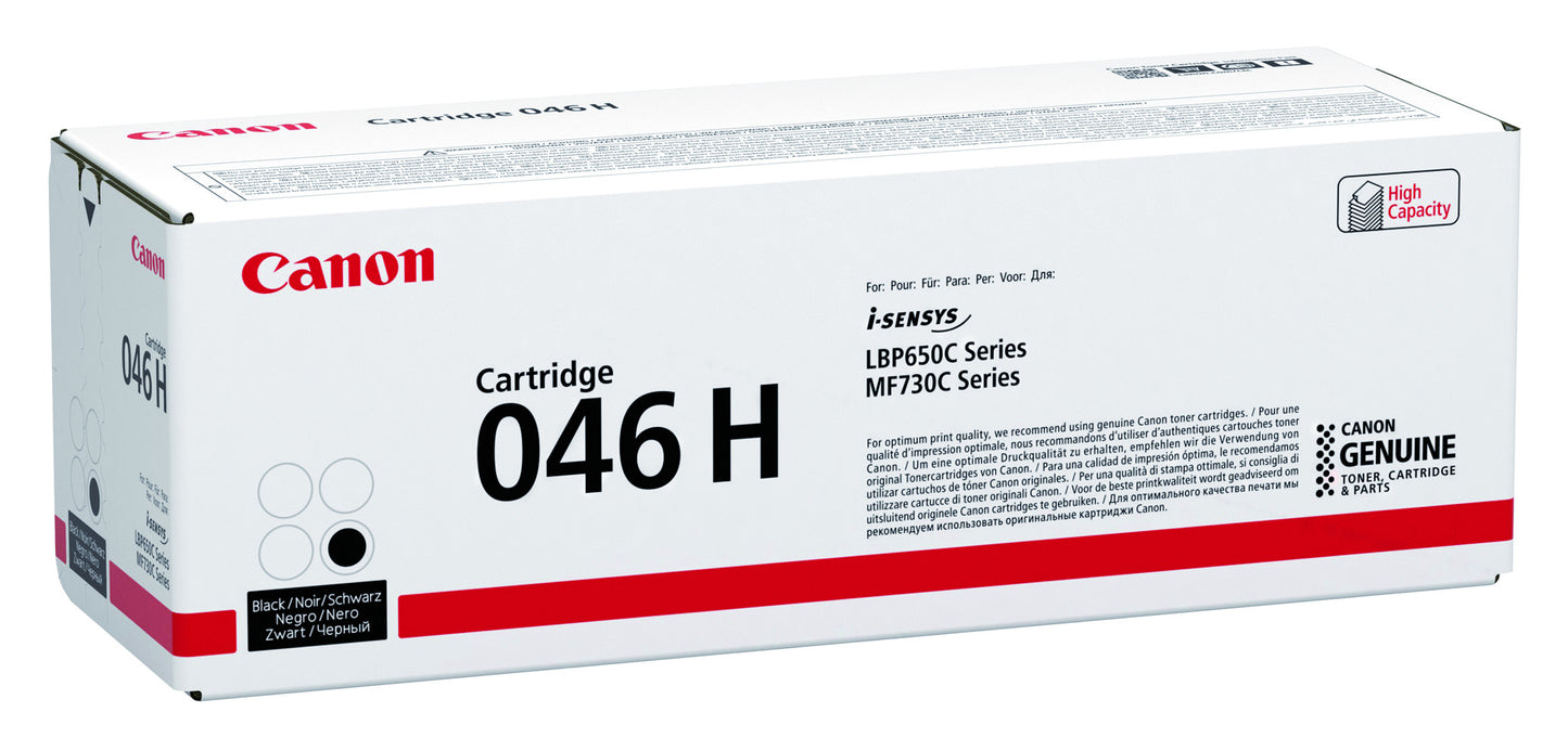 Canon 046H Zwart Tonercartridge (High Capacity) - 2