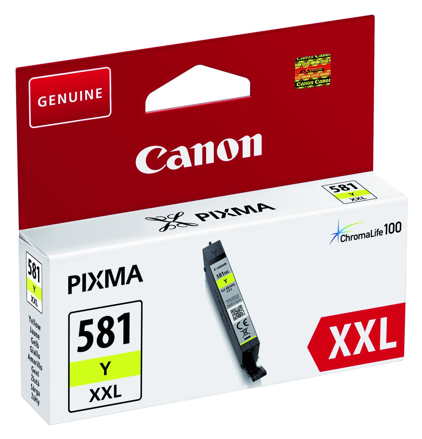 Inktcartridge Canon CLI-581XXL Geel, Print tot 825 pagina's