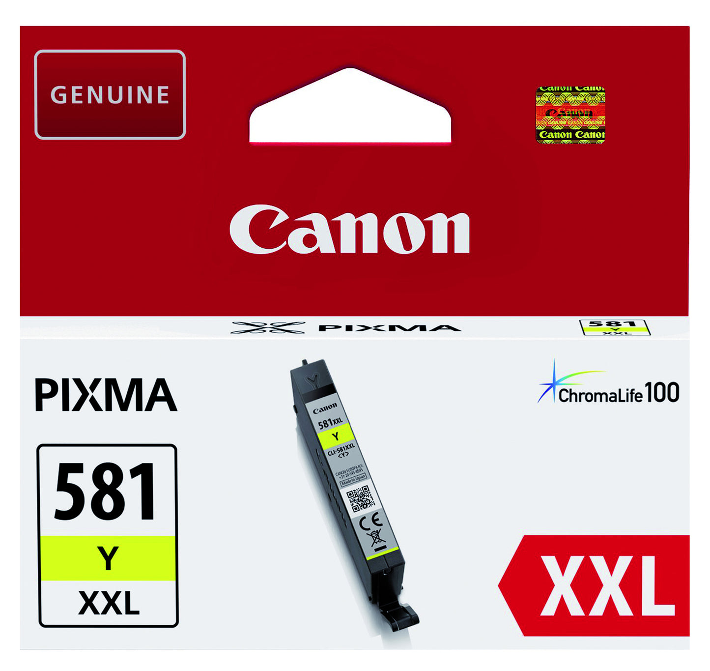 Inktcartridge Canon CLI-581XXL Geel, Print tot 825 pagina's - 2