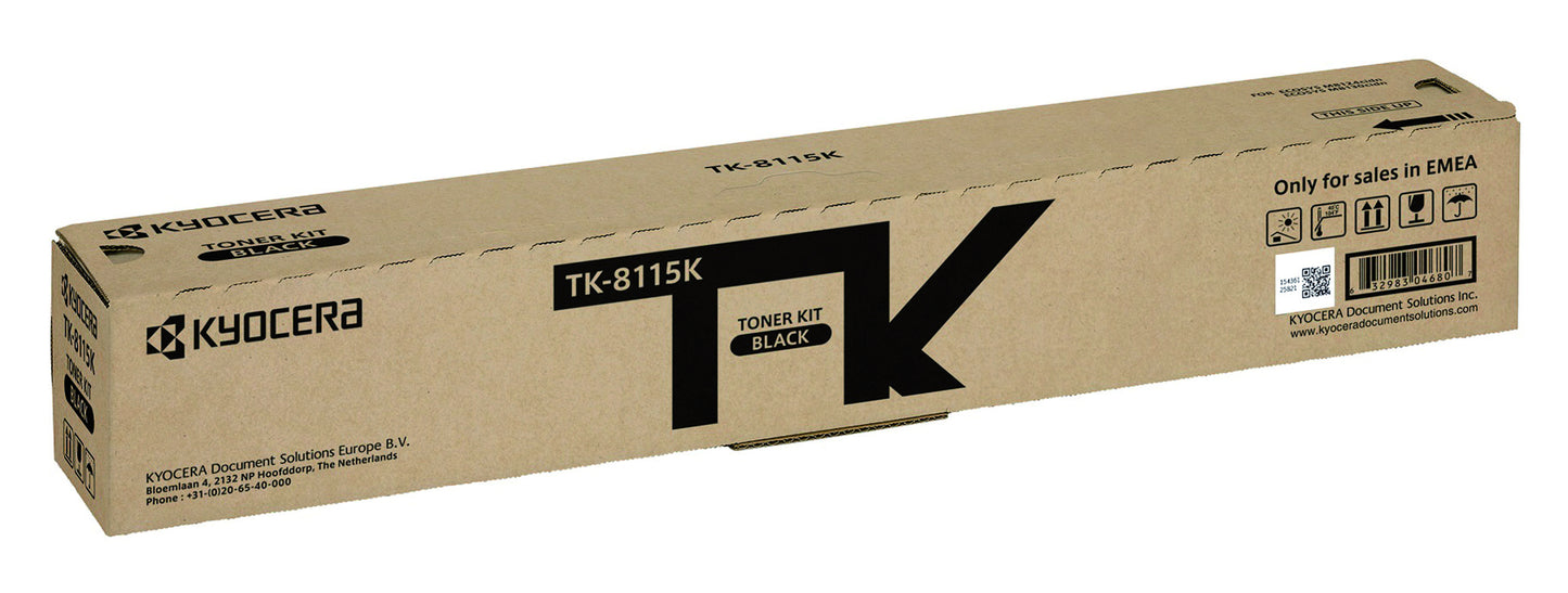 Kyocera TK-8115K Zwart Toner Cartridge (12.000 pagina's)
