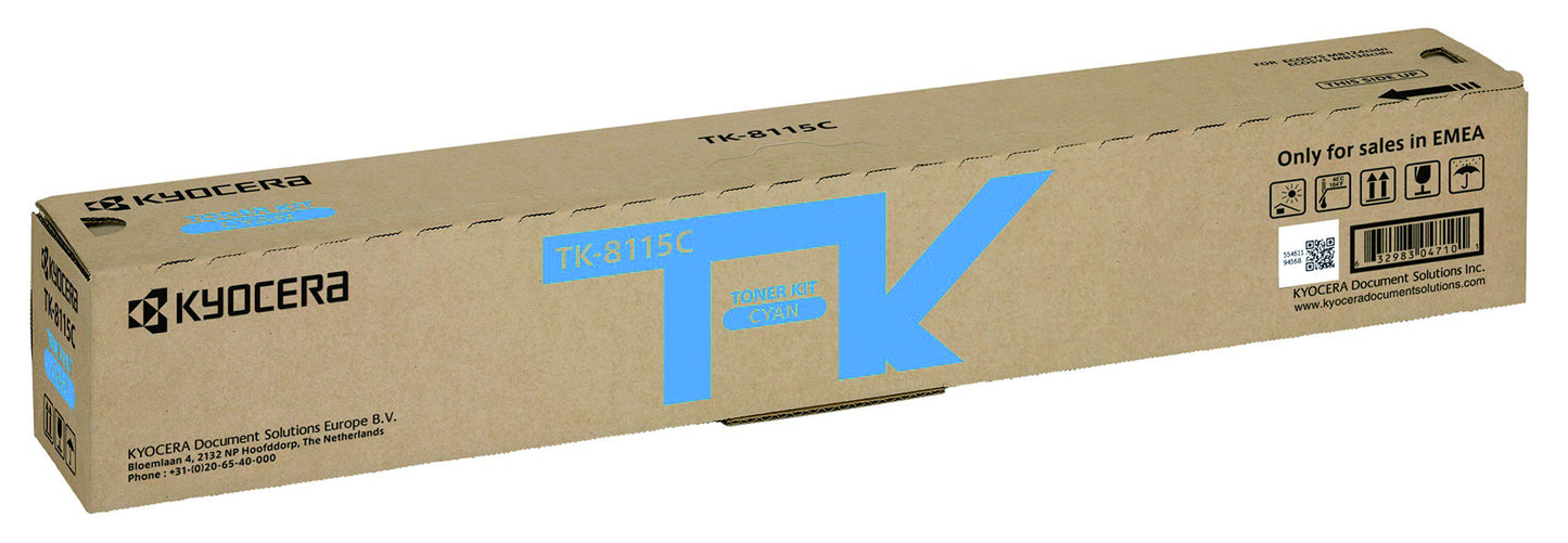 Kyocera TK-8115C Blauw Toner Cartridge - Hoge capaciteit