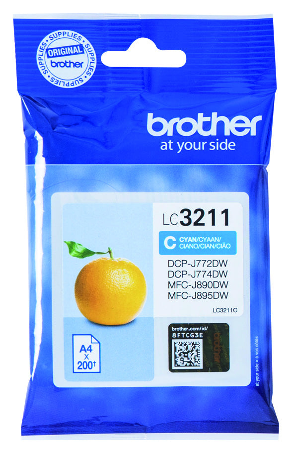 Brother LC-3211C Blauwe Inktcartridge - Hoge Pagina Output