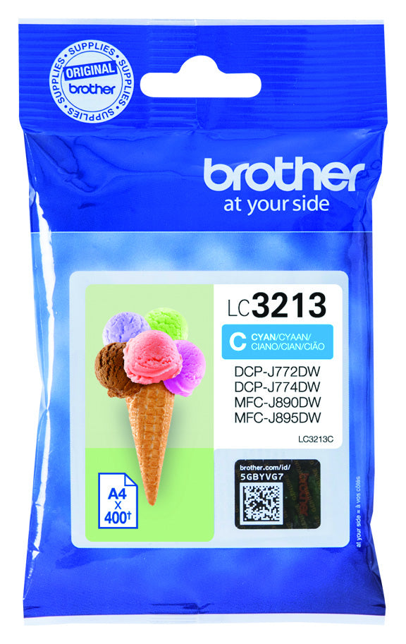 Brother LC-3213C Blauw inktcartridge voor Brother printers