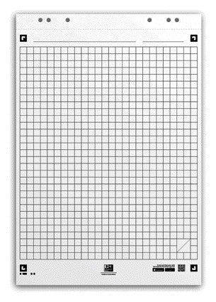 Oxford Smart Flipoverpapier 65x98cm ruit, 20 vellen met app-ondersteuning