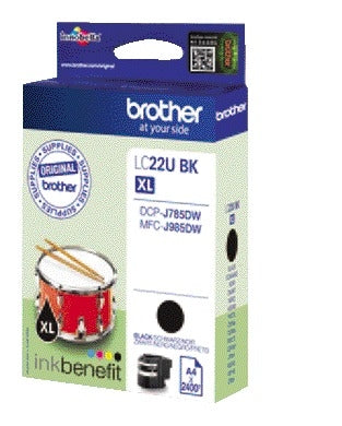 Brother LC-22UBK Zwarte Inktcartridge voor Brother printers - 3
