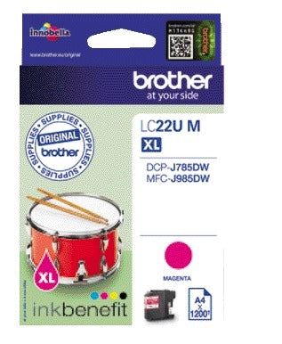 Brother LC-22UM Rood Inktcartridge voor Brother printers - 2